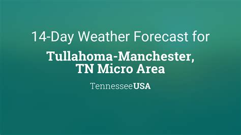 Tullahoma-Manchester, TN Micro Area, Tennessee, USA 14 day weather forecast