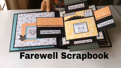 Farewell Cards for Colleague/Goodbye Cards/Handmade/DIY/Scrapbook Ideas - YouTube