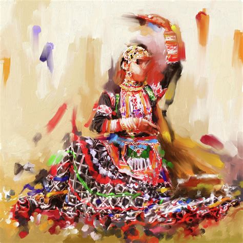 Rajasthani Dancer 436 1 Painting by Mawra Tahreem - Fine Art America