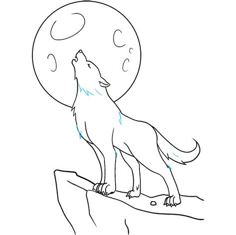 How to Draw a Wolf Howling - Really Easy Drawing Tutorial