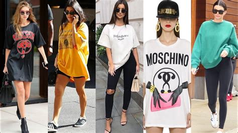 Casual wear oversized T-shirts outfit for women's&girls #how to style oversized t-shirts outfit ...