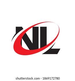 Nl Letter Logo Design Vector Stock Vector (Royalty Free) 1869172780 ...