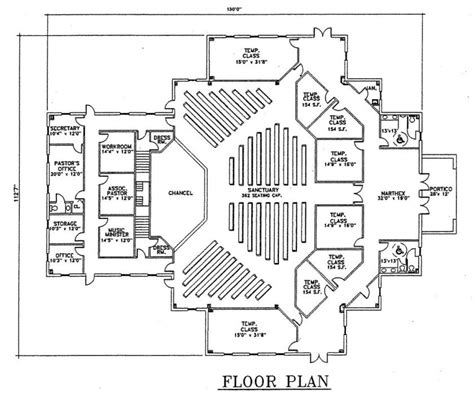 Church Plan #123 | LTH Steel Structures