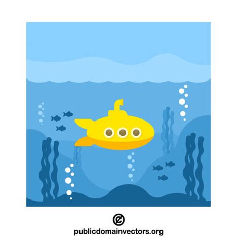 Yellow submarine | Public domain vectors