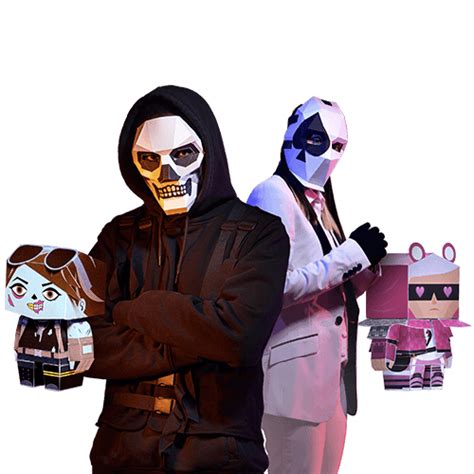 Fortnite Cosplay Papercraft | Mask and Mini-Foldables - Fortnite