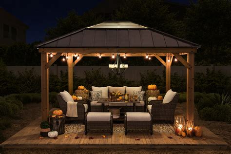 9 Sunjoy Gazebo Ideas to Dress Up Your Outdoor Gazebo This Halloween