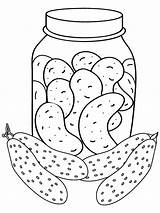 Preserved Pickle Coloring Page  Free Printable Coloring Pages For Kids sketch template