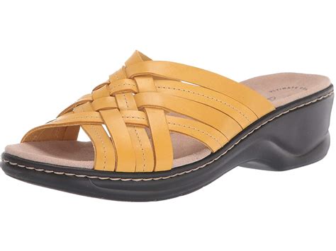 Clarks - Clarks Women's Lexi Selina Sandal, Yellow Leather, Size 9.0 ...