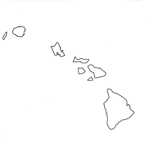 hawaiian islands line drawing - Google Search | Line drawing, Hawaiian ...