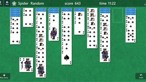 Solitaire Spider game 1 - YouTube