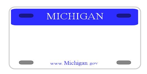 Michigan License Plate Clip Art at Clker.com - vector clip art online ...