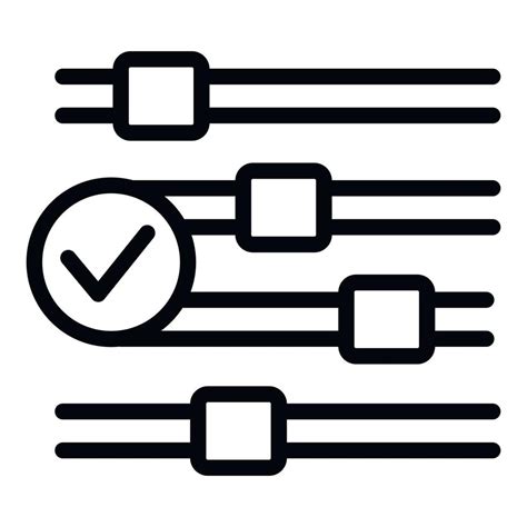 Equalizer key point icon outline vector. Main conclusion 19052962 Vector Art at Vecteezy