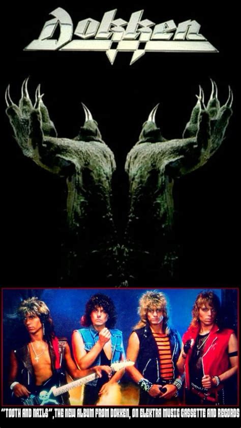 Dokken tooth and nails promotional poster 1984