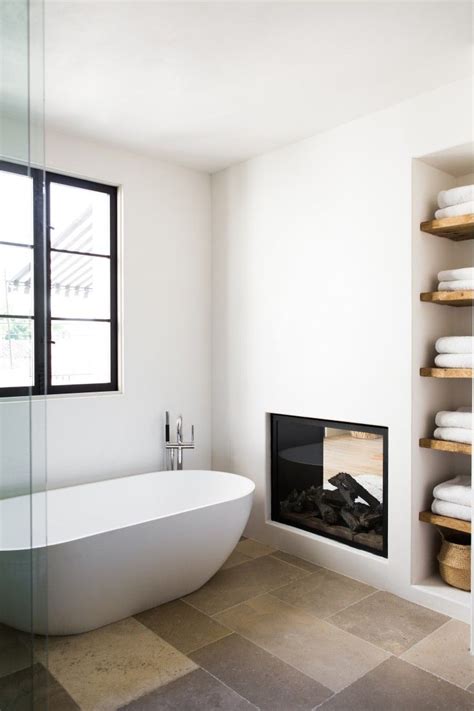 16 Fireside Bathtubs for a Cozy and Luxurious Soak