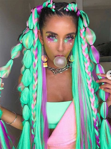 Pin by Millie Brown on Festival | Rave hair, Rave hairstyles, Festival hair