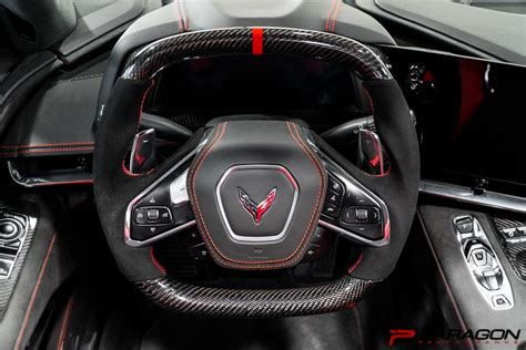 Paragon Performance C8 Z06 Style Corvette Carbon Fiber Steering Wheel