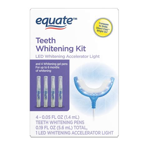 Equate Premium Teeth Whitening Kit, 4 Pens + 1 LED Light - Walmart.com