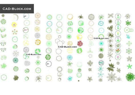 Trees top view CAD Blocks free download, AutoCAD 2007 | Trees top view ...