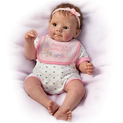 Ashton Drake - DADDY'S LITTLE GIRL Lifelike Baby Doll Girl By Sherry ...