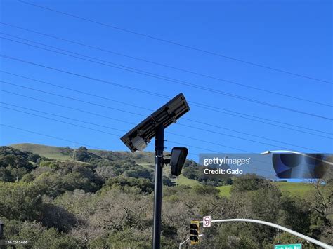 A law enforcement license plate reader camera is mounted on a pole in... News Photo - Getty Images