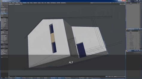 How create a house in Lightwave 3d Part2 - YouTube