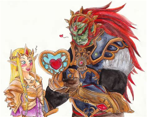 Hyrule Warriors Ganon and Zelda heart container offering!