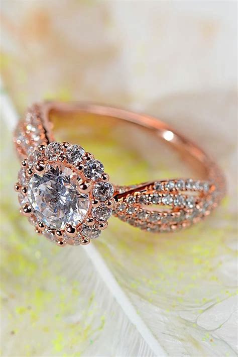 Rose Gold Engagement Rings That Melt Your Heart | Pink gold ring ...