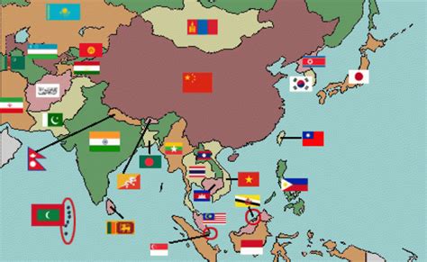 Asian Flags Asian Flags Asia Map Map – Otosection