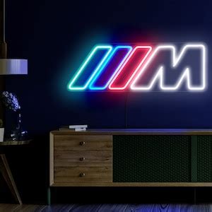 BMW M Neon Sign, BMW M Led Sign, Bmw M Light Sign, Bmw Neon Sign, Bmw M ...