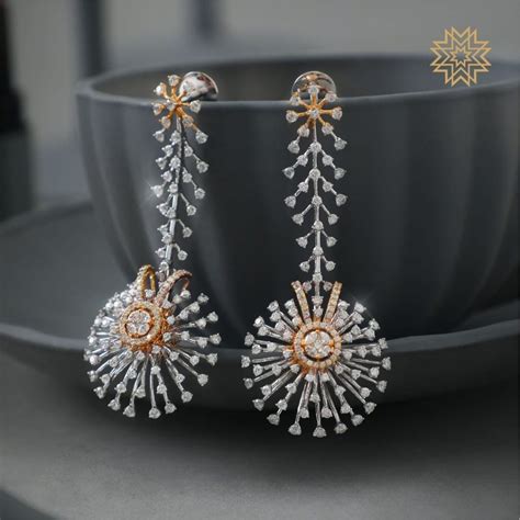 New Diamond Earrings Designs - [ 2022 & 2023 Models] • South India Jewels