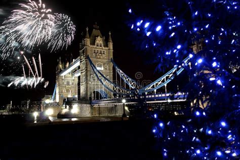 Tower Bridge with Firework, London Stock Image - Image of british ...