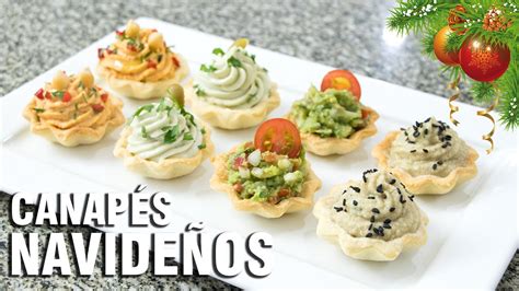 CANAPÉS VEGETARIANOS FÁCILES 🎄 (Especial Navidad) - YouTube