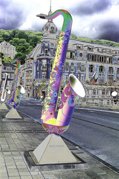 Psychedelic Saxophone Dinant Belgium 1 Photograph by Peter Lloyd - Pixels