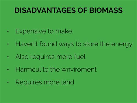 Disadvantages Of Biomass by Ariana Perry