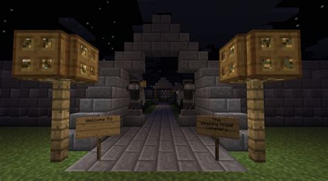 Minecraft Build - Weeping Angel Cemetery With Crypts! Don't Blink! Minecraft Map