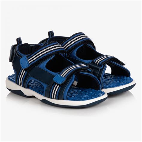 Mayoral - Boys Blue Velcro Sandals | Childrensalon