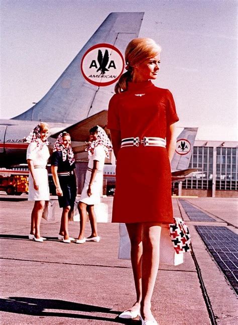 Vintage Airline Travel: American Airlines flight attendant 1960s ...