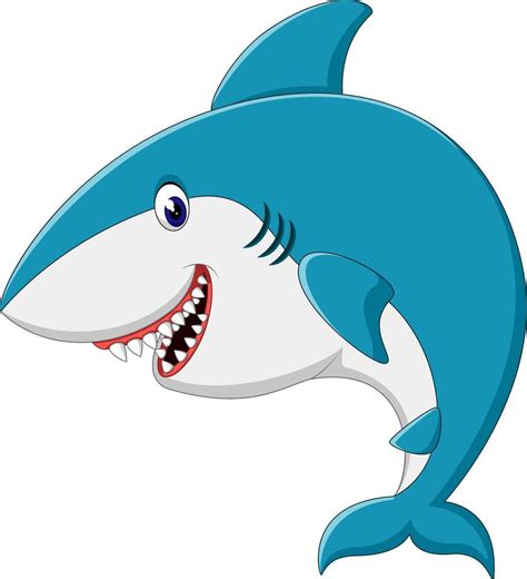 cute Shark cartoon 7578639 Vector Art at Vecteezy