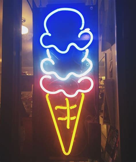 Ice cream | Neon signs, Neon art, Neon