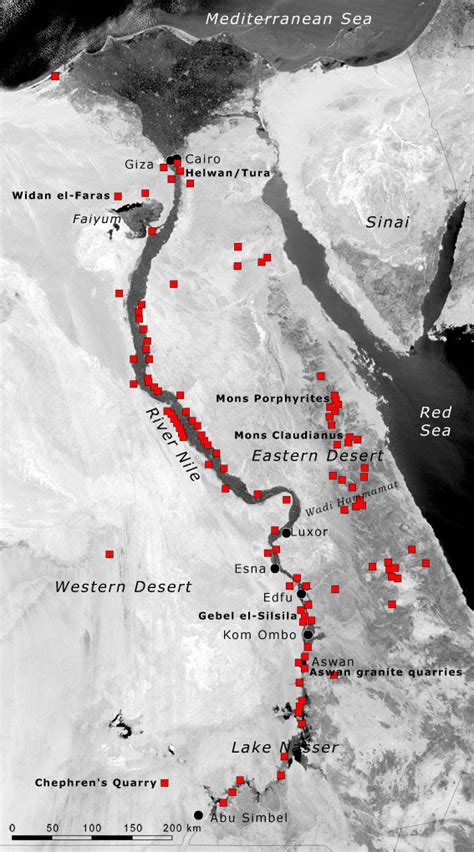 Maps: Satellite Map Of Egypt