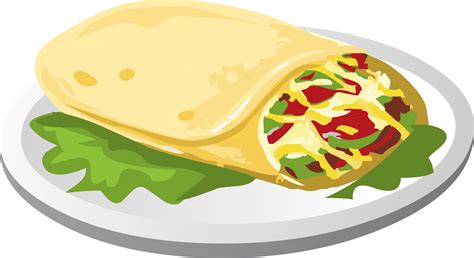 Clipart - Food Kind Breakfurst Burrito