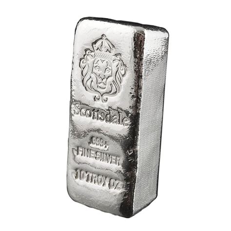 Buy 10 oz Silver Bars Online | .999 Pure Silver | Scottsdale Mint