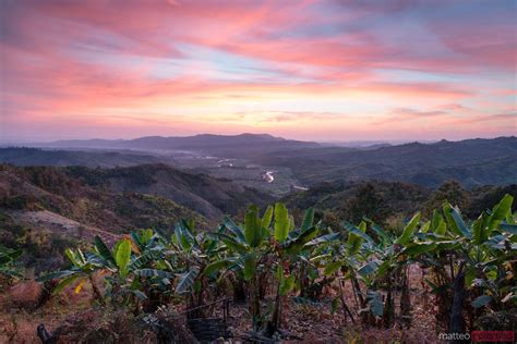 - Sunrise over the valleys of Chin State, Myanmar | Royalty Free Image