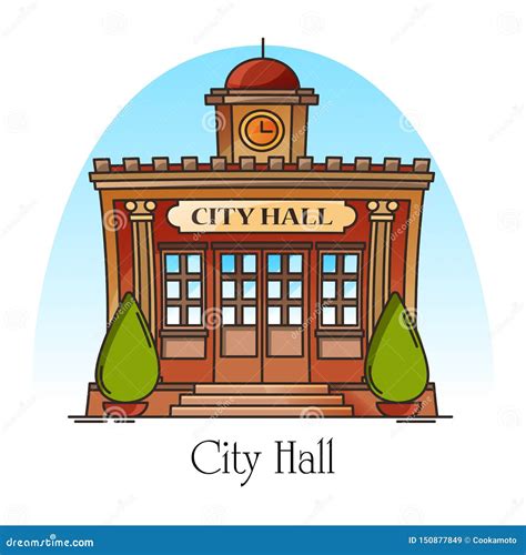 City Hall. Cape Town Cartoon Vector | CartoonDealer.com #50032125