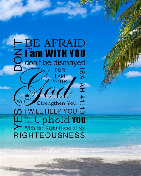 Isaiah 41:10 Don't Be Afraid - Free Bible Verse Art Downloads【2020】 | 神, 口語