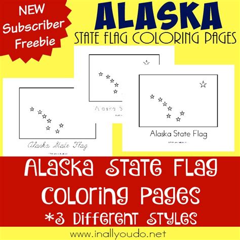 Free Alaska State Flag Coloring Pages - Money Saving Mom®