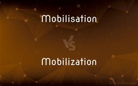 Mobilisation vs. Mobilization — What’s the Difference?