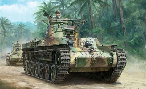 Type 97 Chi-Ha Shin hoto,Japanese medium tank .1942 | Japanese tanks, Military art, Military ...