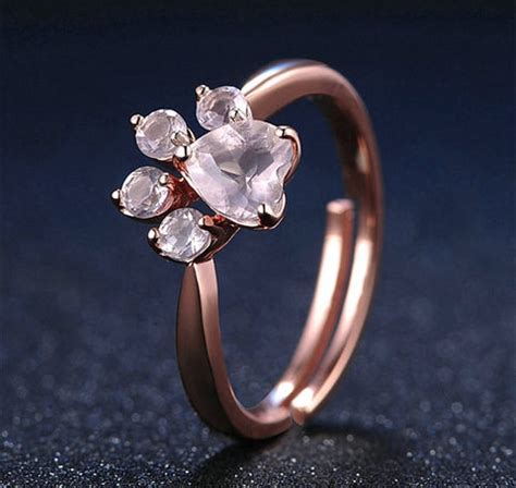 Rose Gold Paw Ring – IndigoPetco.com