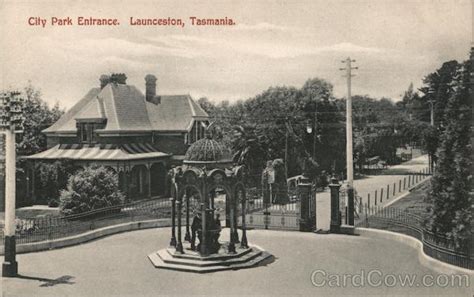 City Park Entrance, Tasmania Launceston, Tasmania Australia Postcard